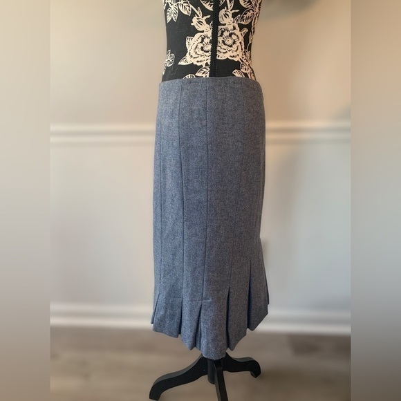 Talbots women's 100% wool skirt size 6 lined ruffles business casual - Picture 4 of 8